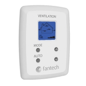 fantech® EDF7 Electronic Multi-Function Dehumidistat, 12 V, 4-7/8 in H, 3-5/8 in W, 7/8 in D