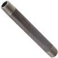 BRAMEC® 583-015 Pipe Nipple, 1/2 in x 1-1/2 in, Black Steel, Threaded