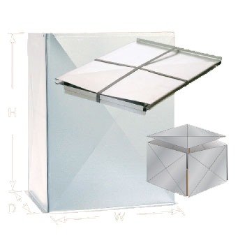 LGPLENUM Return Air Plenum, 20-1/4 in x 17 in x 18 in, 1/2 in Lip, For Use With: LG LVN 18K/24K/36K Units