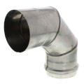 Z-Flex® 2SVEEWCF0590 90 deg Elbow, 5 in, Gasketed, Stainless Steel, Venting Category: Category III