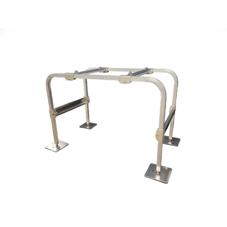 DiversiTech® QSMS1801-AL QuickSling Adjustable Mini Split Stand, 18 in Tall, Aluminum, Fits 11 in to 16 in Depth