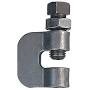 Newman Associates 250B-38 Flat Steel C-Clamp, 3/8 in, With Lock Nut