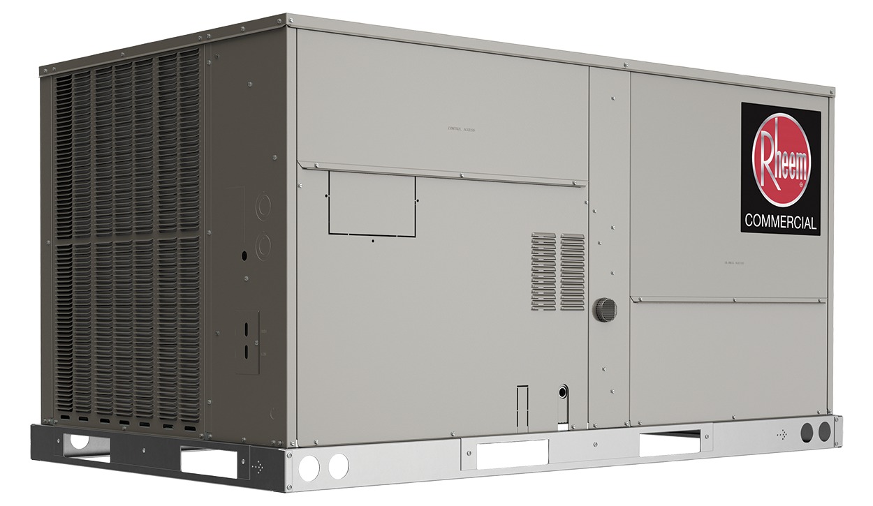 Rheem® RGEGYB180ACG24BCACA0A Gas/Electric Rooftop Unit, 15 Ton, R-454B, 208V 3-Phase, Hinged Doors with VFD
