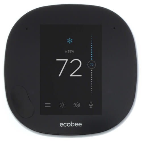 Ecobee EB-STATE5P-01 Wi-Fi Programmable Thermostat, 24 V, 4H/2C-Stage, Hardwired, Smart Home Compatibility: Yes