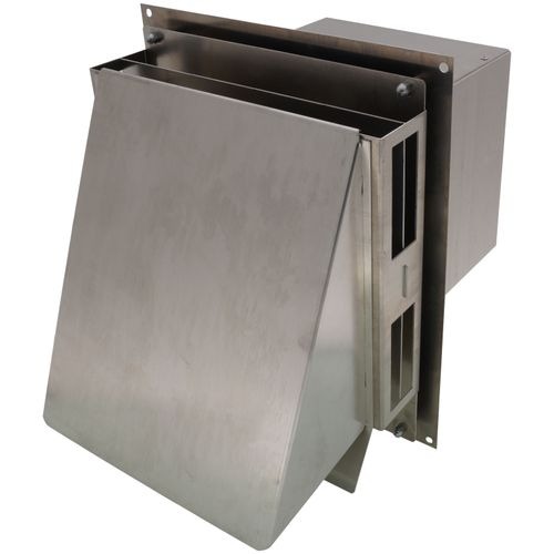 Tjernlund VH1 Series VH1-4 Side Wall Vent Hood, 13 in H, For Duct Size: 4 in, Aluminum