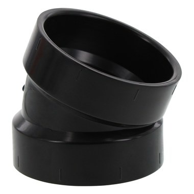 IPEX® 397253 22-1/2 deg Elbow, 3 in, Hub, PVC, For Use With: System 1738 Flue Gas Venting Systems