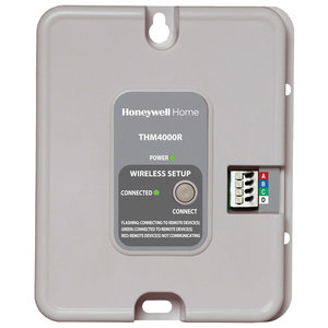 resideo THM4000R1000/U Wireless Adapter, 5-9/16 in H, 4-3/8 in W, 1-1/4 in D, Gray