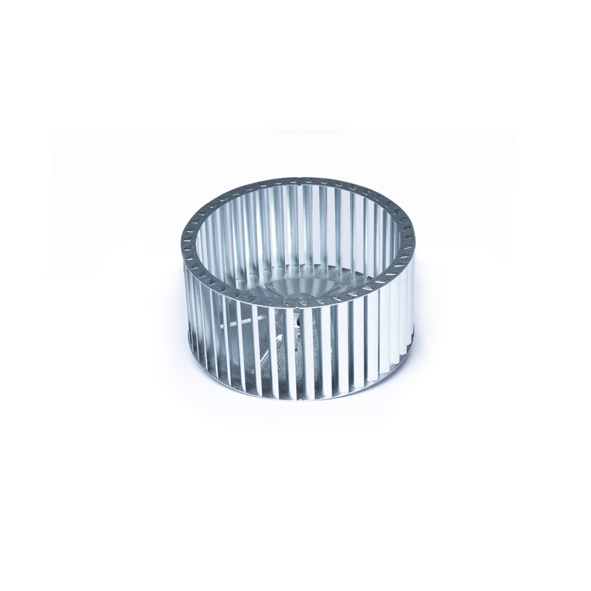 The Unico System® A00137-002 Blower Wheel, 4-1/2 in OD, 9-1/2 in D, Steel, Galvanized