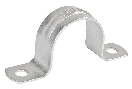 Newman Associates 14G-114 Pipe Strap, For Pipe Size: 1-1/4 in, Steel, Electro-Galvanized, 2-Hole