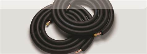 Pdm F100-GUS3816412B Pre-Insulated Copper Coil, 3/8 in x 164 ft, 1/2 in Insulation, Black