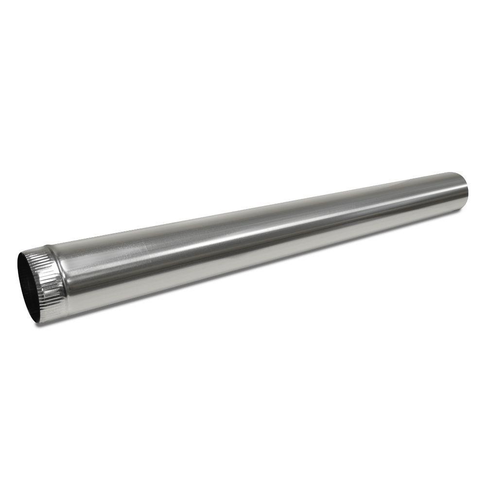 SP18 Smooth Spiral Duct Pipe, 18 in Diameter, Galvanized Steel