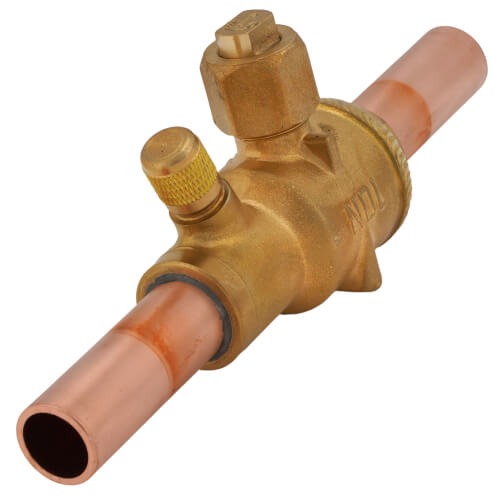 RLS® 3791121200111 Press Ball Valve with Service Port, 3/4 in