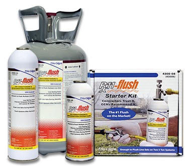 Nu-Calgon 4300-09 RX11-Flush System Flush, 1 lb Canister, For Refrigerant Line Cleaning