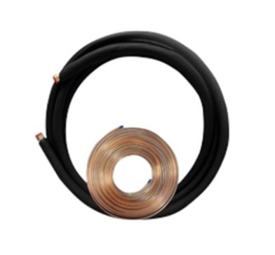 Linesets, Inc 061008500K Plain End Line Set, 1/2 in Insulation, 3/8 in Liquid Line, 5/8 in Suction Line, 50 ft L