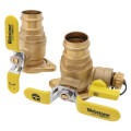 Webstone 8141 Series H-81415HV Uni-Flange Ball Valve With Multi-Function Hi-Flow Hose Drain, 1-1/4 in x 1-1/4 in