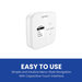 Aprilaire® S84 Series S84N1H1C Programmable Thermostat, 24 V, 1H/1C-Stage, Battery, AA, LCD Display, 1 to 2.5 A
