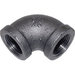 BRAMEC® 17288 Elbow, 1/2 in x 1/2 in, 90 deg, Material Construction: Malleable Iron, Black, Iron