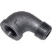 BRAMEC® 17294 Street Elbow, 1/2 in x 1/2 in, 90 deg, Material Construction: Malleable Iron, Black, Iron