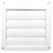 Builders Best® PML320 Series 110282 Louvered Vent Hood, 5-1/2 in H, 5-1/2 in W, 11-5/8 in D, For Duct Size: 4 in, White