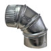 Builders Best® 110544 Standard Adjustable Elbow, Round Duct, 4 in x 4 in, 90 deg, 4 in Dia, Aluminum, 7-7/8 in L