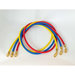 CPS® HP5ALH Premium Hose, 1/4 in x 1/4 in, Female x Female, 5 ft L Hose, Blue/Red/Yellow