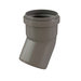 Centrotherm InnoFlue ISEL0330 30 deg Elbow, 3 in, Polypropylene, 8.3 in L, 5.6 in W, Gray, 3.7 in Dia