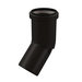 Centrotherm InnoFlue ISELS0245UV 45 deg Long Socket Elbow, 2 in, Polypropylene, UV Coated, 6.7 in L, 4.9 in W, Black