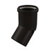 Centrotherm InnoFlue ISELS0345UV 45 deg Long Socket Elbow, 3 in, Polypropylene, UV Coated, 7.1 in L, 5-1/2 in W, Black