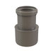 Centrotherm InnoFlue ISRD0403 Eccentric Reducer, 4 x 3 in, Polypropylene, 6-1/2 in L, Gray