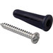 Devco 7103CX Conical Flange Anchor, 3/4 in Dia, #4 Thread, 3/4 in L, Plastic, 5/32 in Drill Bit