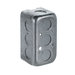 Devco PI360 Utility Box, Galvanized Steel, 13 cu-in, 4 in H, 2-1/8 in W, 1-7/8 in D, 1/2 in Knockout
