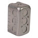 Devco PI361 Utility Box, Galvanized Steel, 14.5 cu-in, 4 in H, 2-1/8 in W, 2-1/8 in D, 1/2 in Knockout