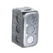 Devco PI361 Utility Box, Galvanized Steel, 14.5 cu-in, 4 in H, 2-1/8 in W, 2-1/8 in D, 1/2 in Knockout