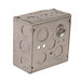 Devco PI362 Utility Box, Galvanized Steel, 21 cu-in, 4 in H, 4 in W, 1-1/2 in D, 1/2 in, 3/4 in Knockout