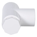 DiversiTech® 510-3400 Cleanout Tee, Schedule/Class: SCH 40, 3/4 in x 3/4 in x 3/4 in, White, PVC