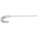 DiversiTech® 515-J2000 Swiveling J-Hook, For Pipe Size: 2 in, PVC, 9 in L, White