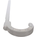DiversiTech® 515-J2000 Swiveling J-Hook, For Pipe Size: 2 in, PVC, 9 in L, White