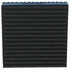 DiversiTech® MP-4E Anti-Vibration Pad, 4 in H, 4 in W, 7/8 in D, EVA, Anti-Vibration: Yes, Black/Blue