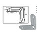Duro Dyne® DYN-O-MATE® 021283 TDF Corner, Aluminum, 4.055 in L, 4.055 in W, 1.225 in D
