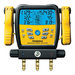 Fieldpiece SMAN® SM380V 3-Port Wireless Refrigerant Manifold, R-32 Refrigerant, 1/4 in, LCD Display, Battery, (6) AA