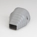 Fortress® 84247 End Fitting, Gray, PVC, 3-1/2 in, 4-1/4 in L, 3-7/8 in W, 2-3/4 in H
