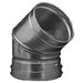 Hart & Cooley® 016604 Adjustable Elbow, 10 in, 45 deg, 26 ga Gauge, Aluminum/Galvanized Steel, 10 in Dia