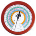 JB Industries M2-865 Liquid Filled Pressure Gauge, R-22, R-134A, R-404A, R-410A Refrigerant, 1/8 in x MPT, Zytel Body