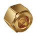 JB Industries NS4-4 Short Forged Nut, 1/4 in, Flared, 5000 psi Max Working Pressure, Brass