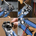 KLEIN TOOLS® 11061 Self-Adjusting Wire Stripper and Cutter, Steel, 5.92 in L Handle, 8-1/4 in L, 3.65 in W, 1.17 in D