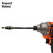 KLEIN TOOLS® 32304 14-in-1 Adjustable-Length Impact Screwdriver With Flip Socket, 1/4 in, 5/16 in Drive, 14-Piece