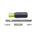 KLEIN TOOLS® Slide Drive™ 32596 8-in-1 Multi-Bit Screwdriver/Nut Driver, 1/4 in, 3/8 in, 5/16 in Drive, 8-Piece