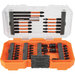 KLEIN TOOLS® ProFlex 33801 Impact Driver Bit Set, 40-Piece, SAE, Tool Steel, 7 in L, 3-3/4 in W, 1-3/4 in D