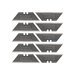 KLEIN TOOLS® 44124 Utility Knife Blade, 6.1 in L Blade, Steel Blade, 1 in L