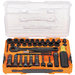 KLEIN TOOLS® KNECT™ 65500KNECT Complete Impact Pass Through and Flip Socket Set, 39-Piece, SAE, 7-1/2 in L, 11.38 in W